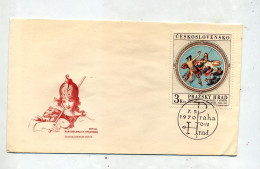 Lettre Cachet Prague  Sur Tableau Spranger - Storia Postale