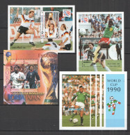 B0974 Dominica Sport Football World Cup Korea Japan 2002 Usa 1994 4Bl Mnh - Other & Unclassified