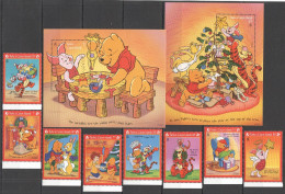 B0994 Turks & Caicos Cartoons Walt Disney Winnie Pooh & Friends !!! 2Bl+1Set Mnh - Disney