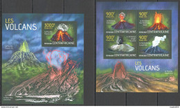 Ca616 2013 Central Africa Nature Geology Volcanoes Les Volcans Kb+Bl Mnh - Otros & Sin Clasificación