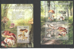 Ca630 2013 Central Africa Nature Flora Mushrooms Les Champignons Kb+Bl Mnh - Champignons