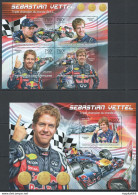 Ca693 2013 Central Africa Sport Formula F1 Champion Sebastian Vettel Kb+Bl Mnh - Automobilismo