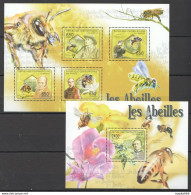 Ca1043 2011 Central Africa Flora Fauna Insects Honey Bees Les Abeilles Kb+Bl Mnh - Abeilles