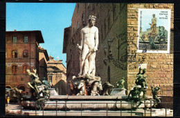 ITALIA - 1992 - LA FONTANA DEL NETTUNO A FIRENZE DI BARTOLOMEO AMMANNATI - Maximum Cards