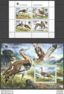 Nw0560 2014 Togo Wwf Birds Bustards Outarde De Denham #5863-5866+Bl993 Mnh - Ungebraucht