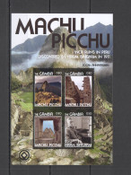 Oz0258 Gambia Machu Picchu Discovered 1911 Architecture Landscapes 1Kb Mnh - Autres & Non Classés