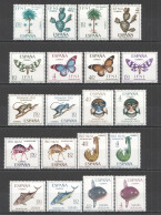 Oz0354 1966-1967 Butterflies Fishes Wild Animals Flowers Flora & Fauna 5Set Mnh - Schmetterlinge