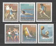 Oz0363 Yugoslavia Sport Olympic Games Munchen 1972 Set Mnh - Other & Unclassified