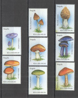 Pk Angola Flora Nature Mushrooms Set Mnh - Hongos