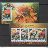 Tg035 2016 Togo Flora & Fauna Insects Honey Bees Abeilles Kb+Bl Mnh - Honingbijen