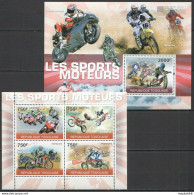 Tg1247 2010 Togo Sport Motosport Motorcycles Motocross Moto Gp Bl+Kb Mnh - Motos