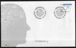 Martin Mörck. Denmark 2000. 50 Anniv Spastic Assosiation. Michel 1260 FDC. Signed. - FDC