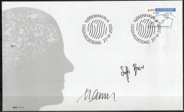 Martin Mörck. Denmark 2000. 50 Anniv Spastic Assosiation. Michel 1260 FDC. Signed. - FDC