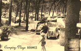 Bormes Les Mimosas * Carte Photo * Camping Plage * Automobile Citroën 2cv - Bormes-les-Mimosas