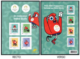 FRANCE 2023 - Collector 4 Timbres - En Route Pour  PARIS 2024 - JEUX OLYMPIQUES - J O - Collectors