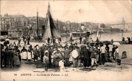 Dieppe La Criée Du Poisson Fish Seine-Maritime 76200 N°20 Cpa Voyagée En B.Etat - Dieppe