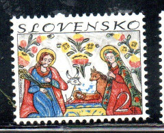 SLOVAKIA SLOVACCHIA SLOVENSKO 1994 CHRISTMAS NATALE NOEL WEIHNACHTEN NAVIDAD 2s MNH - Ongebruikt