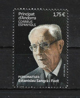 2024. Estanislau Sangrà I Font, Auditeur Général D'Andorre. Timbre Neuf ** - Unused Stamps