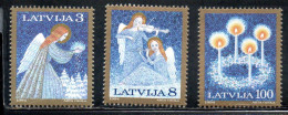 LATVIA LETTLAND LETTONIA LATVIJA 1994 CHRISTMAS NATALE NOEL WEIHNACHTEN NAVIDADCOMPLETE SET SERIE COMPLETAE MNH - Latvia
