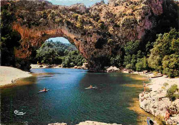 07 - Ardèche - Gorges De L'Ardèche - Le Pont D'Arc - Canoë Kayak - CPM - Voir Scans Recto-Verso - Vallon Pont D'Arc