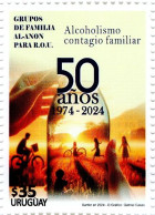 Alcoholism Drinks Family Bike Bicicle MNH Stamp - Vinos Y Alcoholes