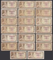 Jugoslawien - Yugoslavia 20 Stück á 10 Dinar 1968 Pick 82 Stark Gebraucht - Yugoslavia