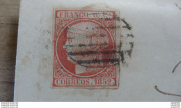 ESPAGNE : Lettre De 1852 Postée De BARCELONA  .....E-25 - Briefe U. Dokumente