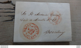 Pli De BEJAR Pour BARCELONE - 1849 .....E-13 - ...-1850 Prephilately