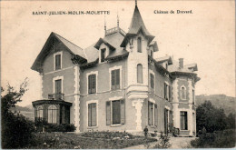 Saint-Julien-Molin-Molette Canton Bourg-Argental Château De Drevard Castle Loire 42220 Cpa Voyagée En 1907 TB.Etat - Other & Unclassified