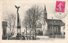 Sarralbe * Place , église Protestante Et Monument Aux Morts - Sarralbe