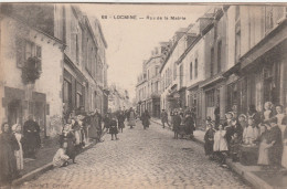 56 LOCMINE      Rue De La Mairie     SUP PLAN 1923....avec Tout Le Monde Dans La Rue!      RARE - Locmine