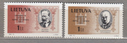 LITHUANIA 1994 Famous People Presidents MNH(*) Mi 545-546 # Lt783 - Lituanie