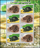 Belarus 2003, Native Reptiles - Minisheet MNH - Tartarughe