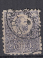⁕ Hungary 1871 ⁕ Franz Josef  25 Kr. ⁕ 1v Used / (unchecked) - See Scan - Usado