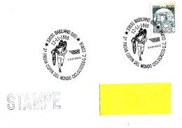 ITALIA ITALY - 1995 BASILIANO (UD) 3^ Prova Coppa Mondo CICLOCROSS Variano Su Busta Viaggiata - 9044 - 1991-00: Poststempel