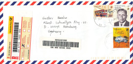 Singapore Registered Air Mail Cover Sent To Germany 26-6-2000 - Singapore (1959-...)