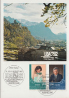 Liechtenstein - 797 - 798 LIBA Internationale Briefmarkenausstellung Auf Karte - Maximumkaarten