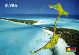 1 Map Of New Caledonia * 1 AK Mit Der Landkarte Der Insel Ouvéa - Sie Ist Eine Der Loyalitätsinseln * - Maps