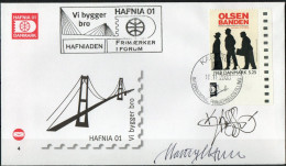 Martin Mörck. Denmark 2000. Events Of The 20th Century. Michel 1265 On Cover. Special Cancel.. Signed. - Storia Postale