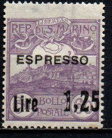 1926 - San Marino E 5 Soprastampato ++++++ - Ongebruikt