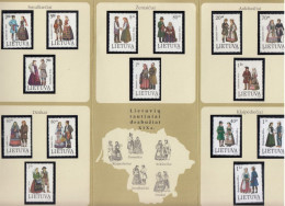 LITHUANIA 1992-1996 National Costumes  MNH(*) READ # Lt786 - Litauen