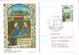 54673. Tarjeta LUXEMBOURG 1986. NAVIDA, Joyeux Noël - Brieven En Documenten