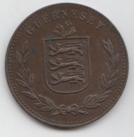 Guernsey Coin 8 Double 1918 -  Condition Extra Fine - Guernsey