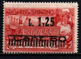1927 - San Marino E 6 Soprastampato ++++++ - Nuevos