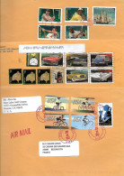 ETATS UNIS- 10 TRES BELLES DIVERSES ENVELOPPES ECRITES AVEC TIMBRES ET DES SERIES COMPLETES-FAIT 3 SCANS. - FDC