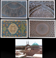 IRAN "ESFAHAN" + Yazd Amir Chaqmaq Mosque. Lot De 5 Grandes Cartes Postales - Other & Unclassified