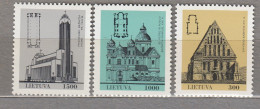 LITHUANIA 1993 Architecture Churches MNH(*) Mi 511-513 # Lt787 - Litauen