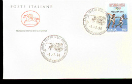 1996 BUSTA CON ANNULLO FDC Lo Sport Italiano. Centenario Dei Giochi Olimpici. ATLETICA DISCOBOLO - Summer 1996: Atlanta