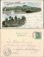 Großhennersdorf-Herrnhut Litho AK: Großer Berg, REstautant 1902 Litho - Herrnhut