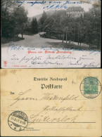 Ansichtskarte Steinbergen-Rinteln Straßenpartie Schloss Arensburg 1901  - Rinteln